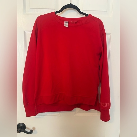 Victoria Secret Sport Red Sweatshirt - Size Small - Picture 1 of 5